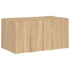 TV-seinäkaappi LED-valoilla Sonoma-tammi 60x35x31 cm