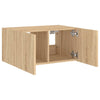 TV-seinäkaappi LED-valoilla Sonoma-tammi 60x35x31 cm