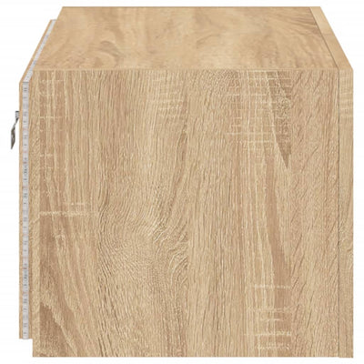 TV-seinäkaappi LED-valoilla Sonoma-tammi 60x35x31 cm