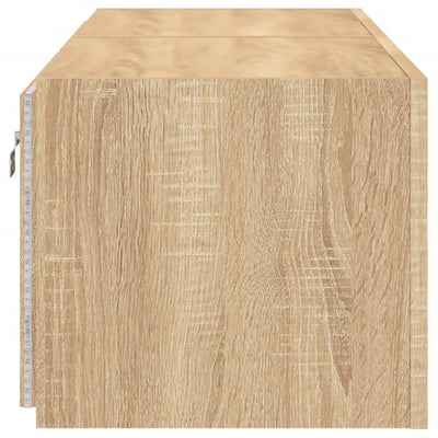 TV-seinäkaapit LED-valoilla 2 kpl Sonoma-tammi 60x35x31 cm