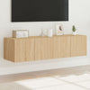 TV-seinäkaapit LED-valoilla 2 kpl Sonoma-tammi 60x35x31 cm