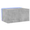 TV-seinäkaappi LED-valoilla betoninharmaa 60x35x31 cm