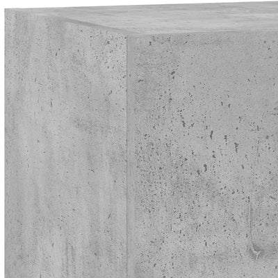 Betoninharmaa tv-seinäkaappi Genutu 60x35x31cm (led-valoilla)