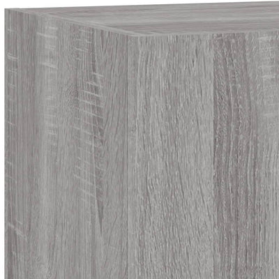 Harmaa tv-seinäkaappi Genutu 60x35x31cm (led-valoilla sonoma)