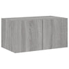 TV-seinäkaappi LED-valoilla harmaa Sonoma 60x35x31 cm