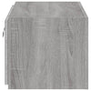 TV-seinäkaappi LED-valoilla harmaa Sonoma 60x35x31 cm