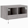 TV-seinäkaappi LED-valoilla harmaa Sonoma 60x35x31 cm