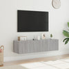TV-seinäkaapit LED-valoilla 2 kpl harmaa Sonoma 60x35x31 cm