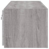 TV-seinäkaapit LED-valoilla 2 kpl harmaa Sonoma 60x35x31 cm