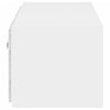 TV-seinäkaappi LED-valoilla valkoinen 80x35x31 cm