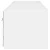 TV-seinäkaapit LED-valoilla 2 kpl valkoinen 80x35x31 cm