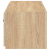 TV-seinäkaappi LED-valoilla Sonoma-tammi 80x35x31 cm