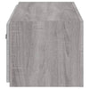 TV-seinäkaappi LED-valoilla harmaa Sonoma 80x35x31 cm