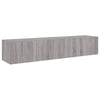 TV-seinäkaapit LED-valoilla 2 kpl harmaa Sonoma 80x35x31 cm