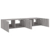TV-seinäkaapit LED-valoilla 2 kpl harmaa Sonoma 80x35x31 cm
