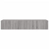 TV-seinäkaapit LED-valoilla 2 kpl harmaa Sonoma 80x35x31 cm