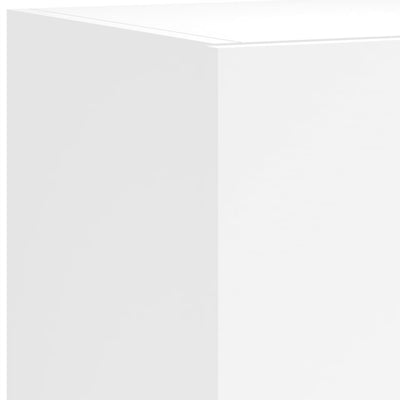 Valkoinen tv-seinäkaappi Genutu 100x35x31cm (led-valoilla)