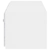 TV-seinäkaappi LED-valoilla valkoinen 100x35x31 cm