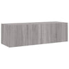 TV-seinäkaappi LED-valoilla harmaa Sonoma 100x35x31 cm