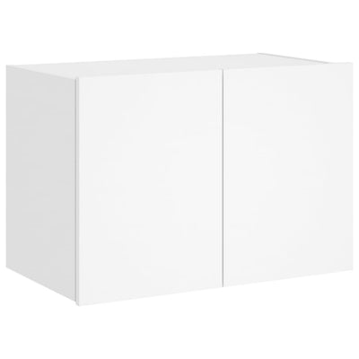 TV-seinäkaappi LED-valoilla valkoinen 60x35x41 cm