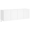 TV-seinäkaapit LED-valoilla 2 kpl valkoinen 60x35x41 cm