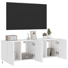 TV-seinäkaapit LED-valoilla 2 kpl valkoinen 60x35x41 cm