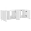 TV-seinäkaapit LED-valoilla 2 kpl valkoinen 60x35x41 cm