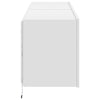 TV-seinäkaapit LED-valoilla 2 kpl valkoinen 60x35x41 cm