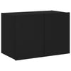 TV-seinäkaappi LED-valoilla musta 60x35x41 cm