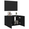 TV-seinäkaappi LED-valoilla musta 60x35x41 cm