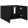 TV-seinäkaappi LED-valoilla musta 60x35x41 cm
