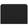 TV-seinäkaappi LED-valoilla musta 60x35x41 cm