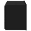 TV-seinäkaappi LED-valoilla musta 60x35x41 cm