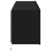 TV-seinäkaapit LED-valoilla 2 kpl musta 60x35x41 cm