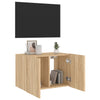 TV-seinäkaappi LED-valoilla Sonoma-tammi 60x35x41 cm