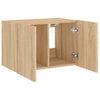 TV-seinäkaappi LED-valoilla Sonoma-tammi 60x35x41 cm