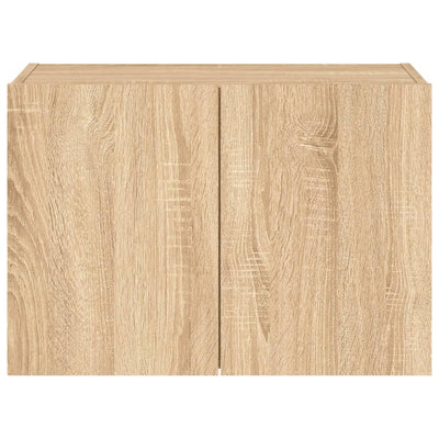 TV-seinäkaappi LED-valoilla Sonoma-tammi 60x35x41 cm