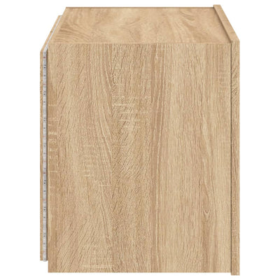 TV-seinäkaappi LED-valoilla Sonoma-tammi 60x35x41 cm