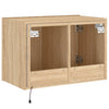 TV-seinäkaappi LED-valoilla Sonoma-tammi 60x35x41 cm