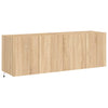 TV-seinäkaapit LED-valoilla 2 kpl Sonoma-tammi 60x35x41 cm