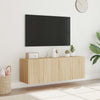 TV-seinäkaapit LED-valoilla 2 kpl Sonoma-tammi 60x35x41 cm
