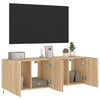 TV-seinäkaapit LED-valoilla 2 kpl Sonoma-tammi 60x35x41 cm