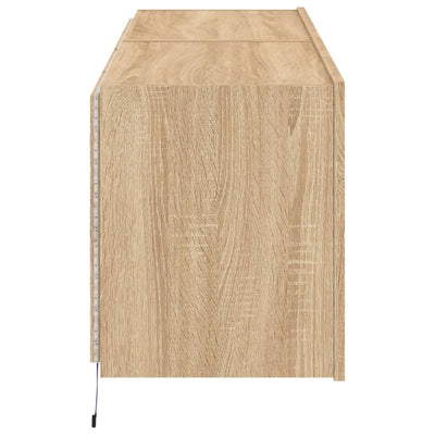 TV-seinäkaapit LED-valoilla 2 kpl Sonoma-tammi 60x35x41 cm