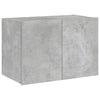 TV-seinäkaappi LED-valoilla betoninharmaa 60x35x41 cm