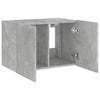TV-seinäkaappi LED-valoilla betoninharmaa 60x35x41 cm