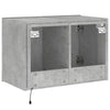 TV-seinäkaappi LED-valoilla betoninharmaa 60x35x41 cm