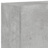 TV-seinäkaappi LED-valoilla betoninharmaa 60x35x41 cm