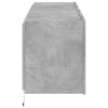 TV-seinäkaapit LED-valoilla 2 kpl betoninharmaa 60x35x41 cm