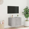 TV-seinäkaappi LED-valoilla harmaa Sonoma 60x35x41 cm