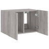 TV-seinäkaappi LED-valoilla harmaa Sonoma 60x35x41 cm